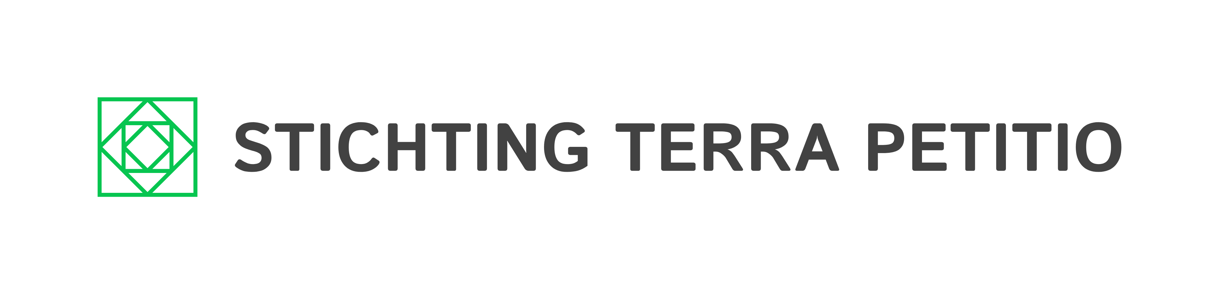 Logo stichting Terra Petitio Transparant met groen logo